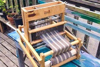 Tabletop Loom Weaving